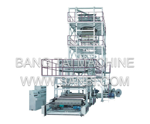 Three to Five Layers Co-extrusion Film Blowing Machine Set (IBC Film Tube Inner Cooling System)